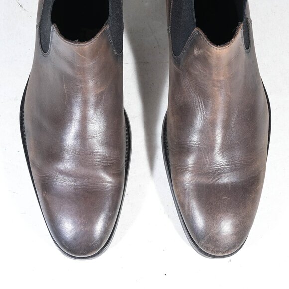 To Boot New York Short Chelsea Boots in Burnished Brown - Picture 4 of 8